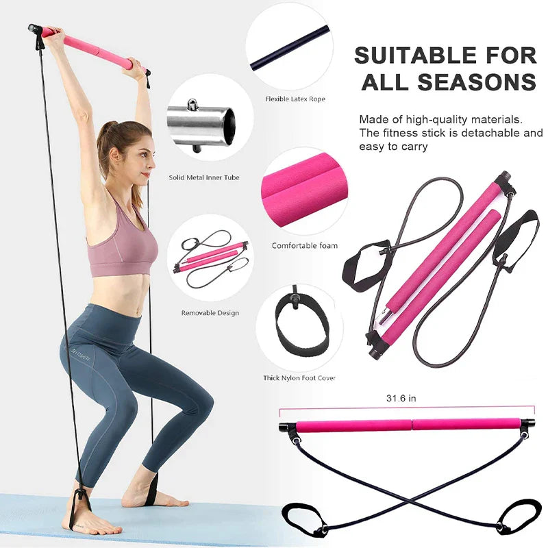 Home Fitness Pilates Bar Set