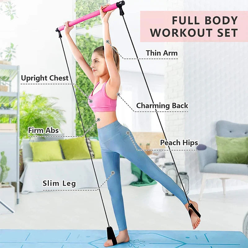 Home Fitness Pilates Bar Set